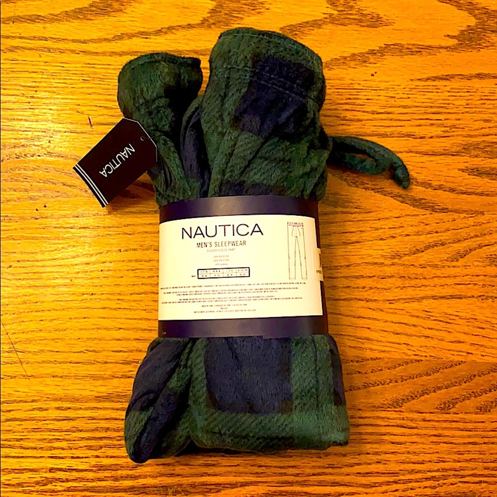 Nautica Sueded Fleece Pant Sleepwear - Plaid